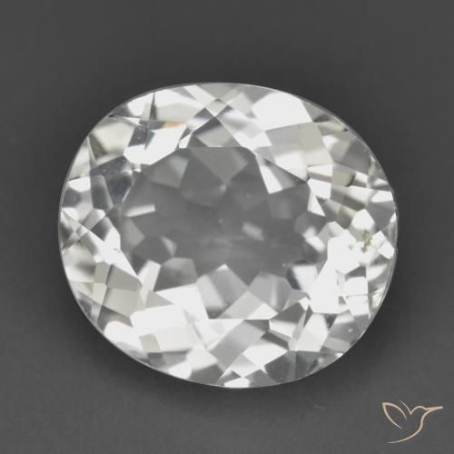 Topacio Blanco natural de 5.46 ct, Ovalada, VVS-VS