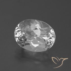 Topacio Blanco claro natural de 5.36 ct, Ovalada, VVS
