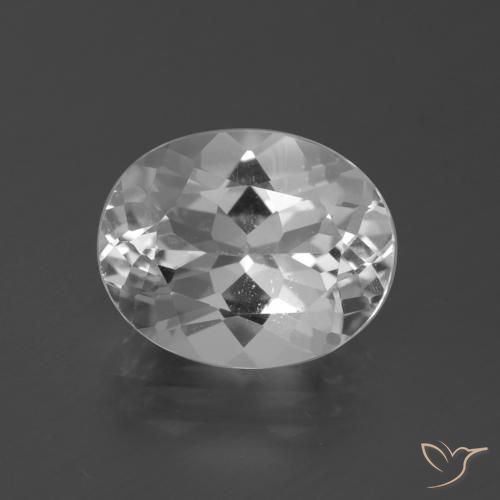 5.40ct Natural Blanco claro Topacio, Ovalada, VS