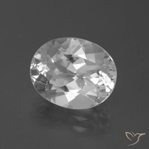 Topacio Blanco claro natural de 5.40 ct, Ovalada, VS