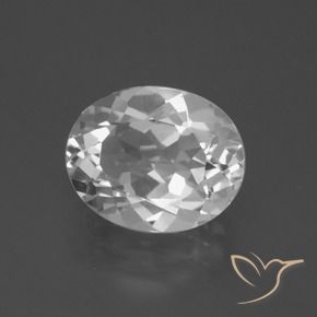 Topacio Blanco claro natural de 4.73 ct, Ovalada, VVS