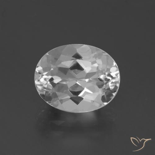 4.55ct Natural Blanco claro Topacio, Ovalada, VVS-VS