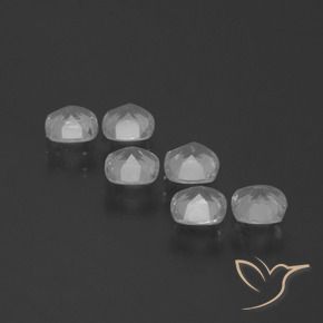 Gemas de Topacio Blanco claro natural de 2.60 ct, Forma Cojín, VVS-VS