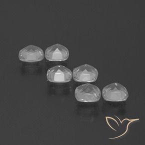 Gemas de Topacio Blanco claro natural de 2.81 ct, Forma Cojín, VVS-VS
