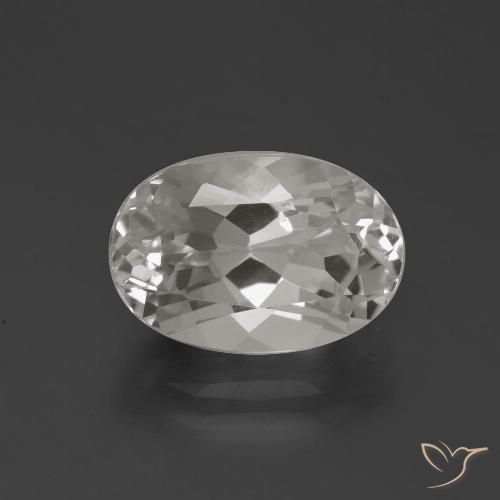 4.58ct Natural Blanco cálido Topacio, Ovalada, VVS