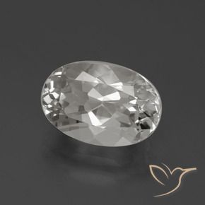 Topacio Blanco cálido natural de 4.58 ct, Ovalada, VVS