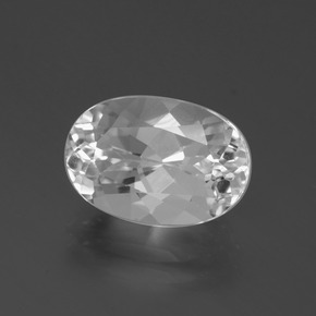 Topacio Blanco natural de 4.86 ct, Corte Óvalo, VVS