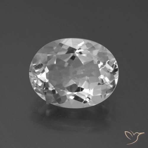 6.23ct Natural Blanco Topacio, Ovalada, VS