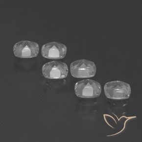 Gemas de Topacio Blanco claro natural de 2.61 ct, Forma Cojín, VVS-VS
