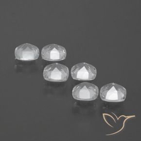 Gemas de Topacio Blanco claro natural de 3.15 ct, Forma Cojín, VVS-VS