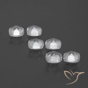 Gemas de Topacio Blanco natural de 3.09 ct, Forma Cojín, VVS-VS
