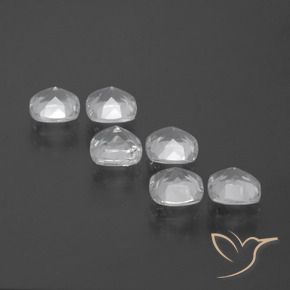 Gemas de Topacio Blanco claro natural de 2.71 ct, Forma Cojín, VVS-VS