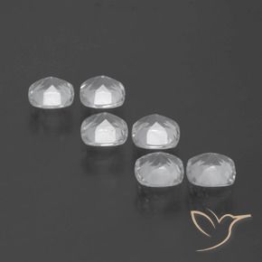 Gemas de Topacio Blanco natural de 2.56 ct, Forma Cojín, VVS-VS