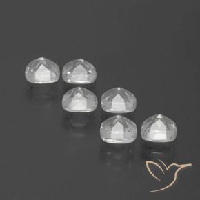 Gemas de Topacio Blanco natural de 3.00 ct, Forma Cojín, VVS-VS