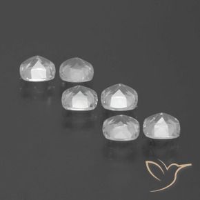 Gemas de Topacio Blanco claro natural de 2.95 ct, Forma Cojín, VVS-VS