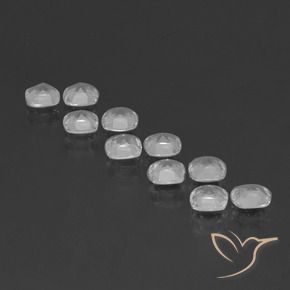 Gemas de Topacio Blanco claro natural de 4.83 ct, Forma Cojín, VVS-VS