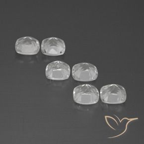 Gemas de Topacio Blanco natural de 3.02 ct, Forma Cojín, VVS-VS