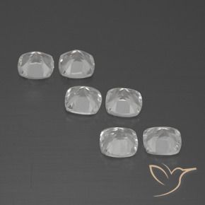Gemas de Topacio Blanco natural de 2.93 ct, Forma Cojín, VVS-VS