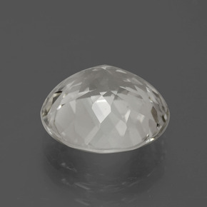 Topacio blanco cálido natural de 5,98 ct, corte redondo, VVS