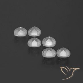 Gemas de Topacio Blanco claro natural de 2.79 ct, Forma Cojín, VVS-VS
