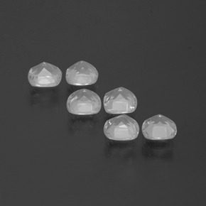 Gemas de Topacio Blanco claro natural de 2.96 ct, Corte Cojín, VVS-VS