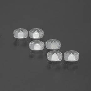 Gemas de Topacio Blanco natural de 2.91 ct, Corte Cojín, VVS-VS