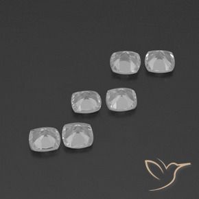 Gemas de Topacio Blanco natural de 2.76 ct, Forma Cojín, VVS-VS