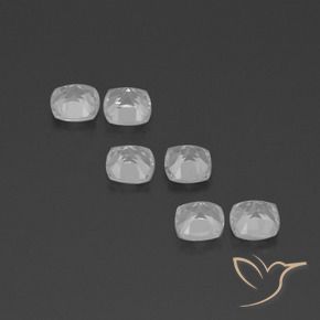 Gemas de Topacio Blanco natural de 3.25 ct, Forma Cojín, VVS-VS