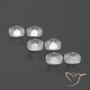 Gemas de Topacio Blanco claro natural de 2.73 ct, Forma Cojín, VVS-VS