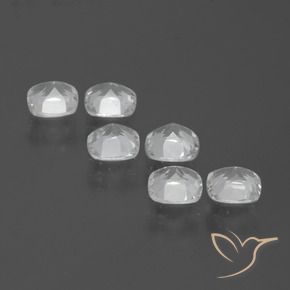 Gemas de Topacio Blanco claro natural de 2.75 ct, Forma Cojín, VVS-VS