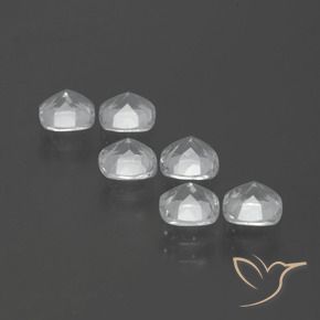 Gemas de Topacio Blanco natural de 3.05 ct, Forma Cojín, VVS-VS