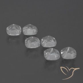 Gemas de Topacio Blanco natural de 2.61 ct, Forma Cojín, VVS-VS
