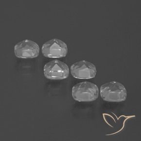 Gemas de Topacio Blanco claro natural de 2.98 ct, Forma Cojín, VVS-VS