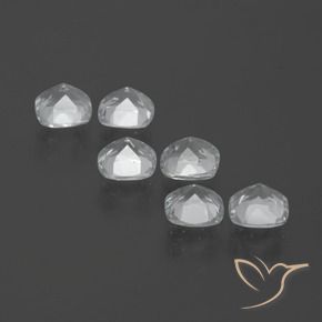 Gemas de Topacio Blanco claro natural de 2.80 ct, Forma Cojín, VVS-VS