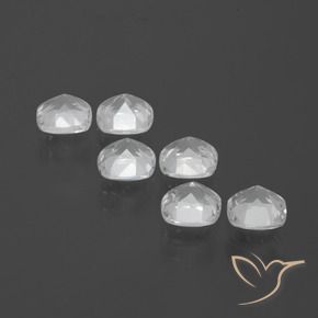 Gemas de Topacio Blanco natural de 2.95 ct, Forma Cojín, VVS-VS