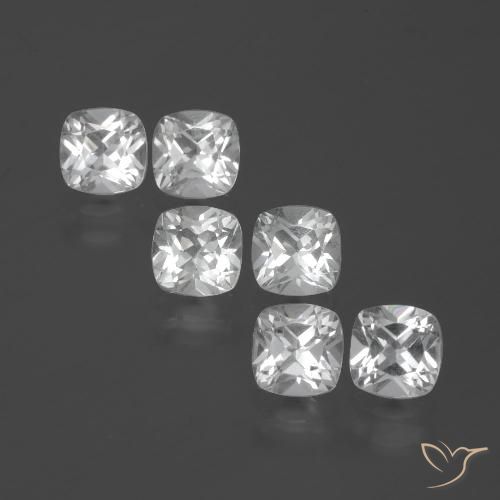 2.75ctw Natural Blanco Topacio, Forma Cojín, VVS-VS