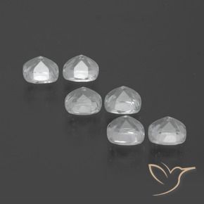 Gemas de Topacio Blanco natural de 2.75 ct, Forma Cojín, VVS-VS