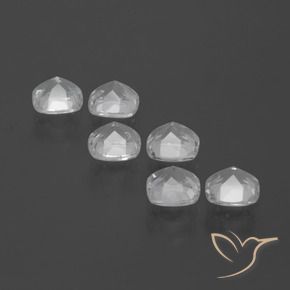 Gemas de Topacio Blanco natural de 3.08 ct, Forma Cojín, VVS-VS