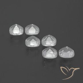 Gemas de Topacio Blanco natural de 2.75 ct, Forma Cojín, VVS-VS