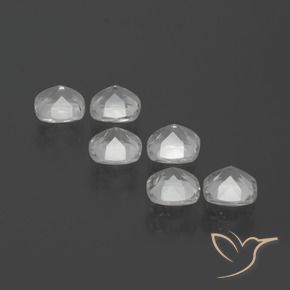 Gemas de Topacio Blanco claro natural de 2.88 ct, Forma Cojín, VVS-VS