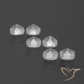 Gemas de Topacio Blanco claro natural de 2.71 ct, Forma Cojín, VVS-VS