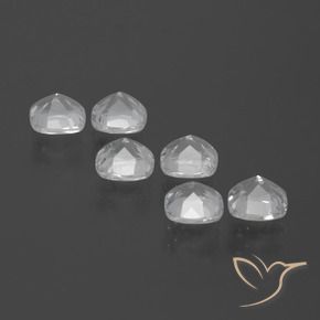 Gemas de Topacio Blanco natural de 3.21 ct, Forma Cojín, VVS-VS