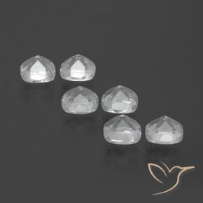 Gemas de Topacio Blanco natural de 2.73 ct, Forma Cojín, VVS-VS