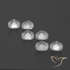 Gemas de Topacio Blanco natural de 3.04 ct, Forma Cojín, VVS-VS