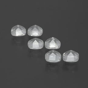 Gemas de Topacio Blanco natural de 2.86 ct, Corte Cojín, VVS-VS