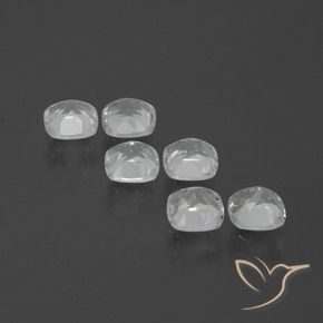 Gemas de Topacio Blanco natural de 3.23 ct, Forma Cojín, VVS-VS