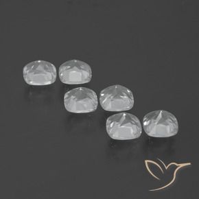 Gemas de Topacio Blanco natural de 3.05 ct, Forma Cojín, VVS-VS