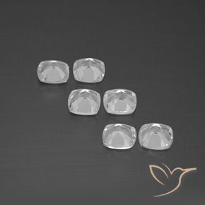 Gemas de Topacio Blanco natural de 2.85 ct, Forma Cojín, VVS-VS