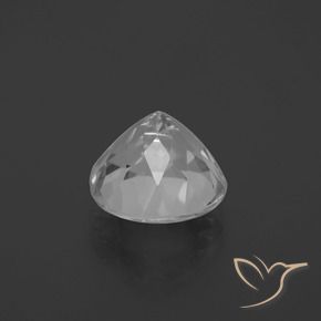 Topacio Blanco claro natural de 4.84 ct, Redondo, VVS-VS