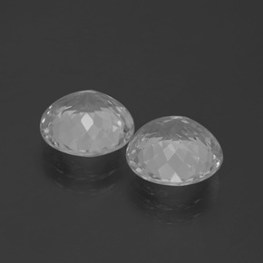 Gemas de topacio blanco natural de 6,98 ct, corte redondo, VVS-VS